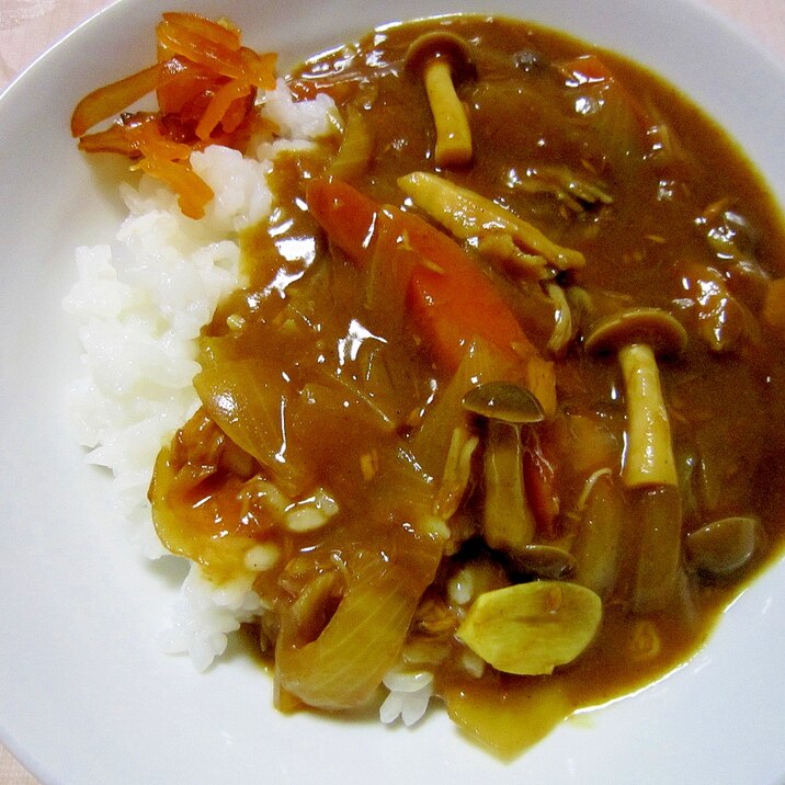 3種のきのこカレー